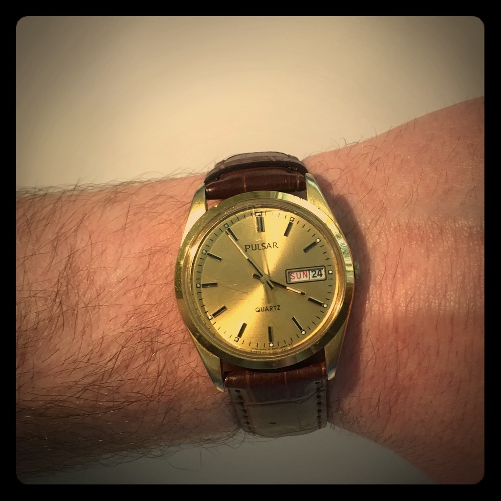 Pulsar gold watch